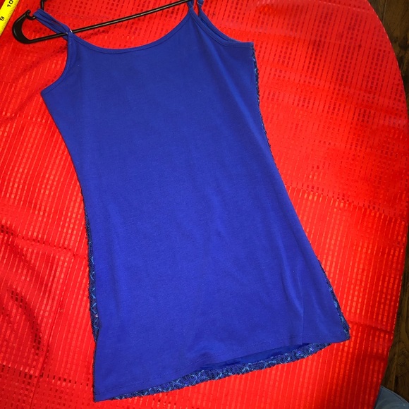 BKE Vibrant Blue Sequin Tank Top - Picture 8 of 11